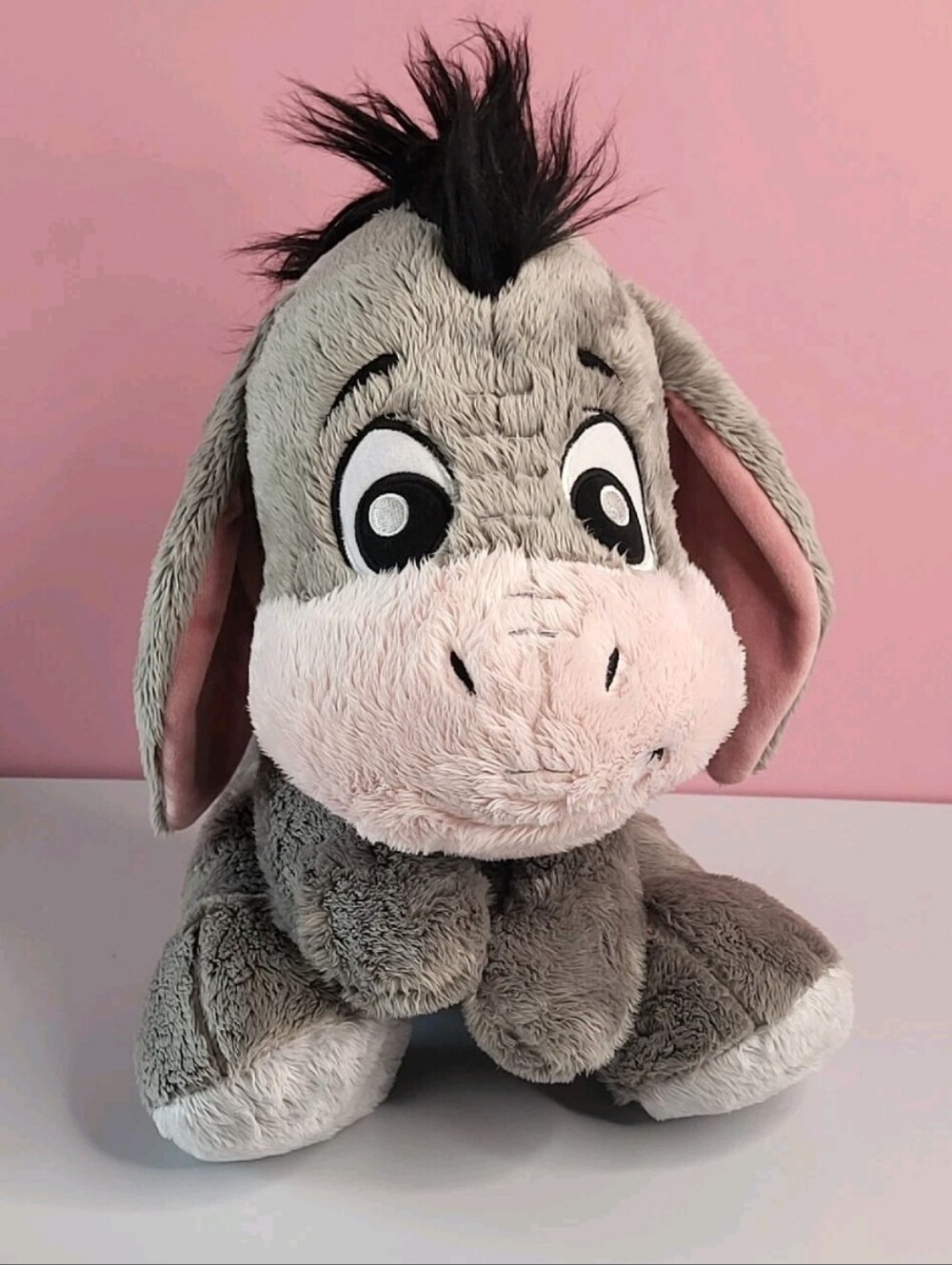 Disney Parks Winnie The Pooh Baby Eeyore Plush Big Feet/Foot Stuffed Animal 12''